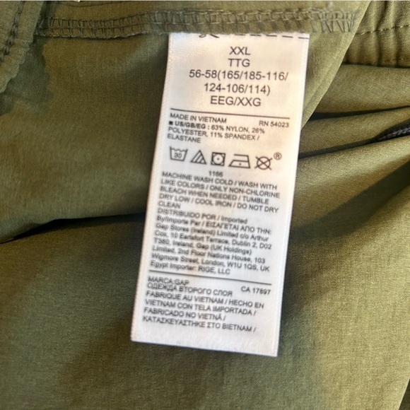 NWT Gap GapFit Khaki Green Drawstring Elastic Waist Shorts Size XXL - Picture 8 of 8